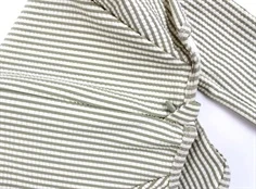 Lil Atelier dried sage stribet badebluse UPF 50+